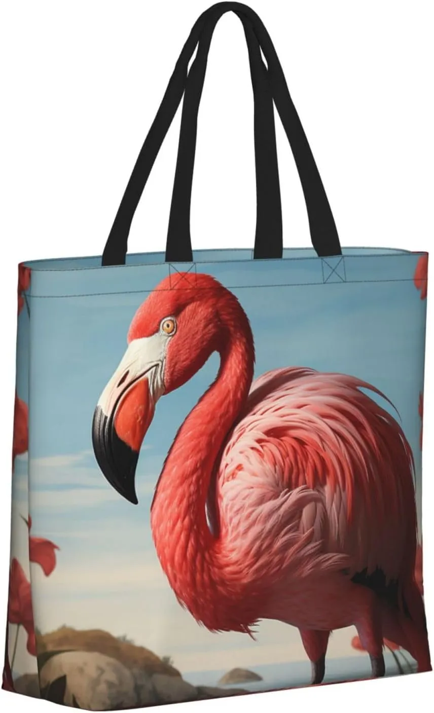 Tote Bag for Women Grocery Bag Reusable Shopping Bag Angry Roaring Lion Handbag Foldable Shoulder Bag