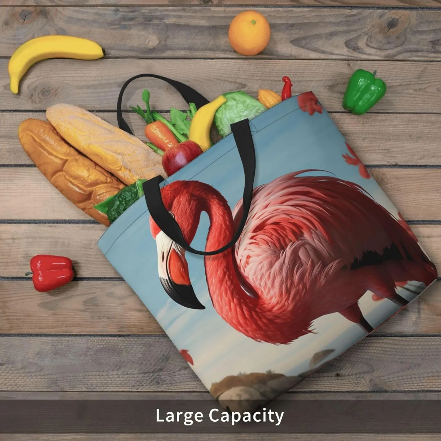 Tote Bag for Women Grocery Bag Reusable Shopping Bag Angry Roaring Lion Handbag Foldable Shoulder Bag