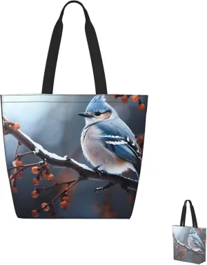 Tote Bag for Women Grocery Bag Reusable Shopping Bag Calm sky Handbag Foldable Shoulder Bag
