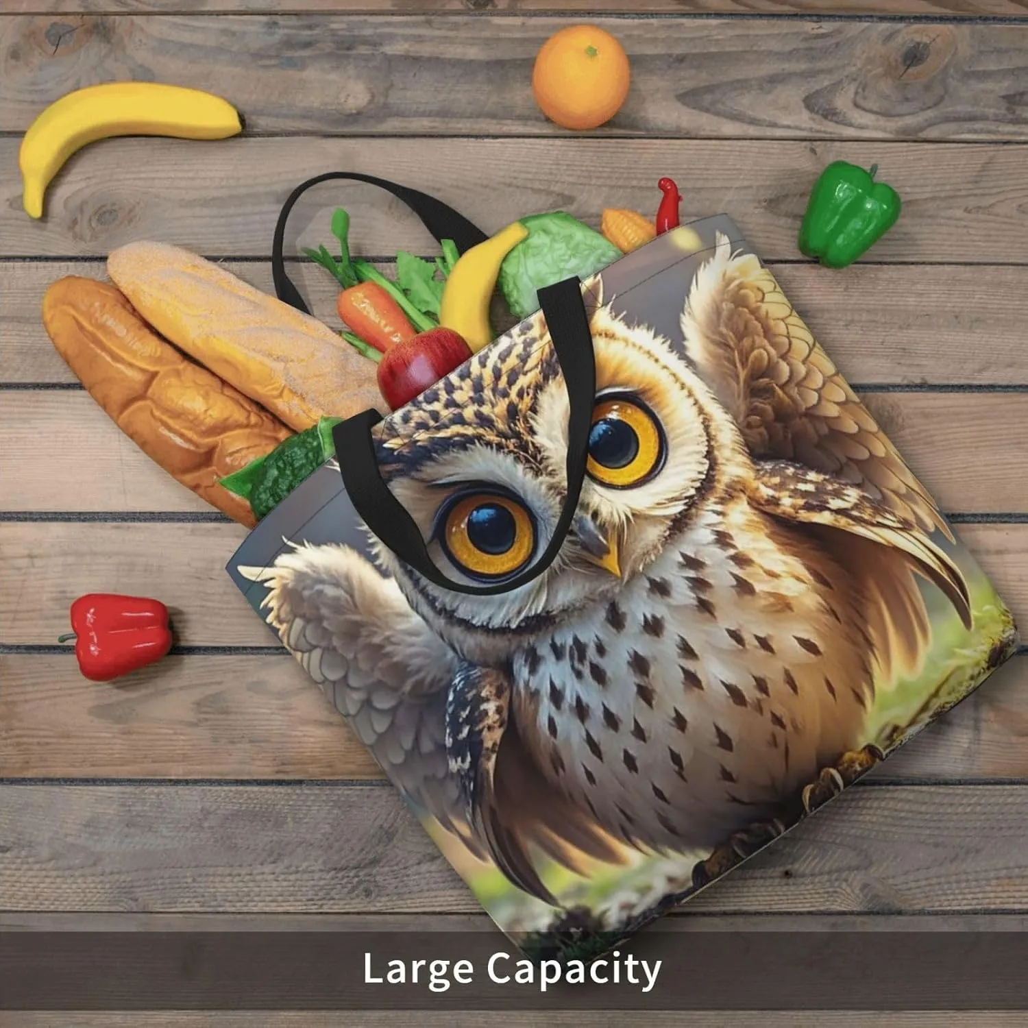 Tote Bag for Women Grocery Bag Reusable Shopping Bag Flock of Birds Handbag Foldable Shoulder Bag