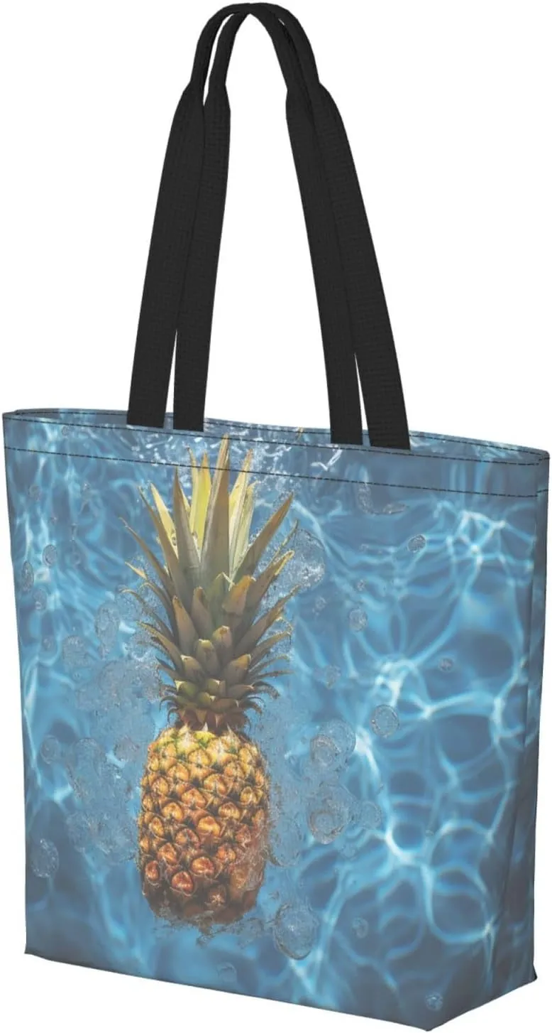 Tote Bag for Women Grocery Bag Reusable Shopping Bag Red Dragonfly Handbag Foldable Shoulder Bag