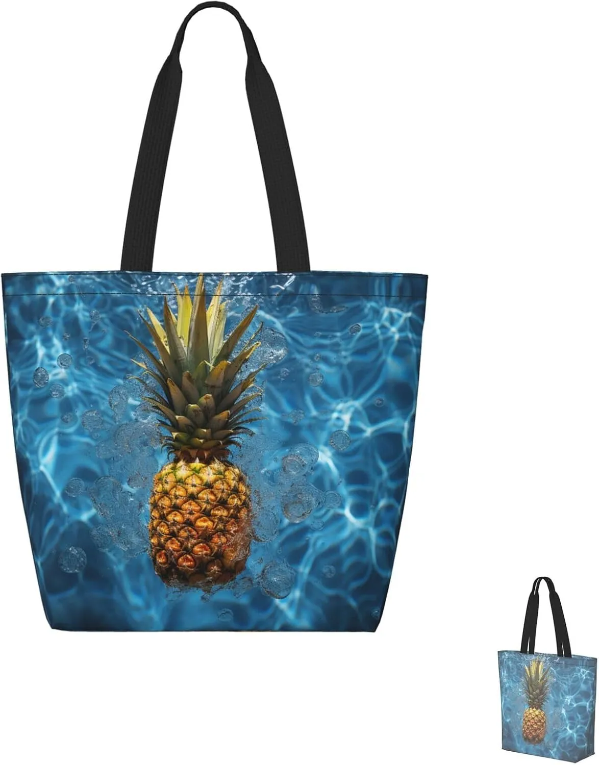 Tote Bag for Women Grocery Bag Reusable Shopping Bag Red Dragonfly Handbag Foldable Shoulder Bag