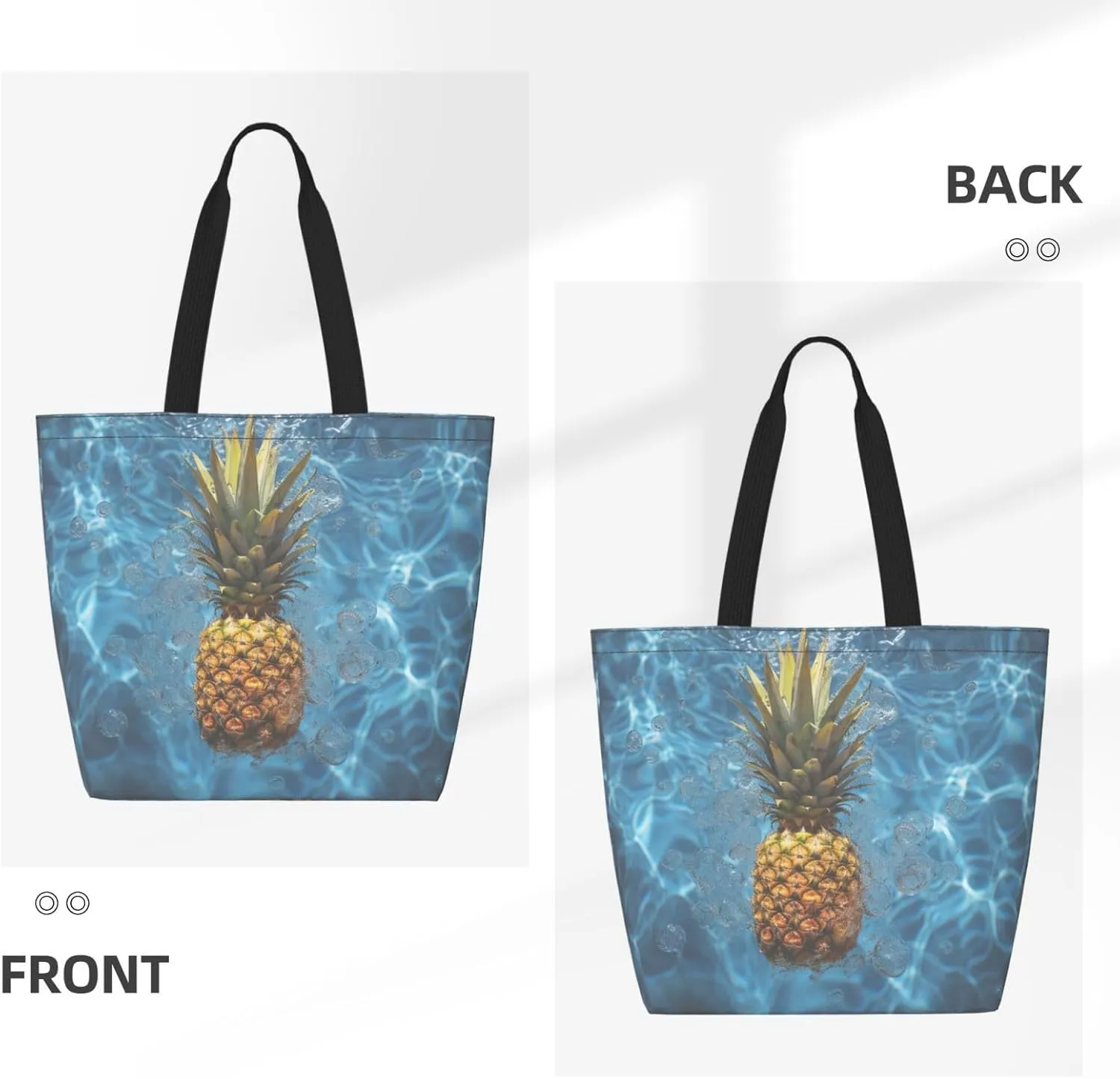 Tote Bag for Women Grocery Bag Reusable Shopping Bag Red Dragonfly Handbag Foldable Shoulder Bag