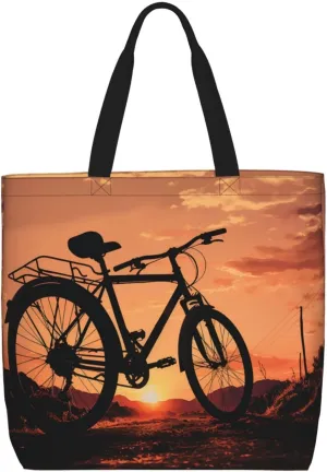 Tote Bag for Women Grocery Bag Reusable Shopping Bag Sugar Skull Rose Handbag Foldable Shoulder Bag