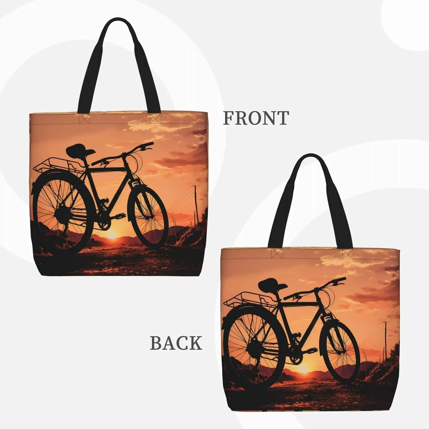 Tote Bag for Women Grocery Bag Reusable Shopping Bag Sugar Skull Rose Handbag Foldable Shoulder Bag