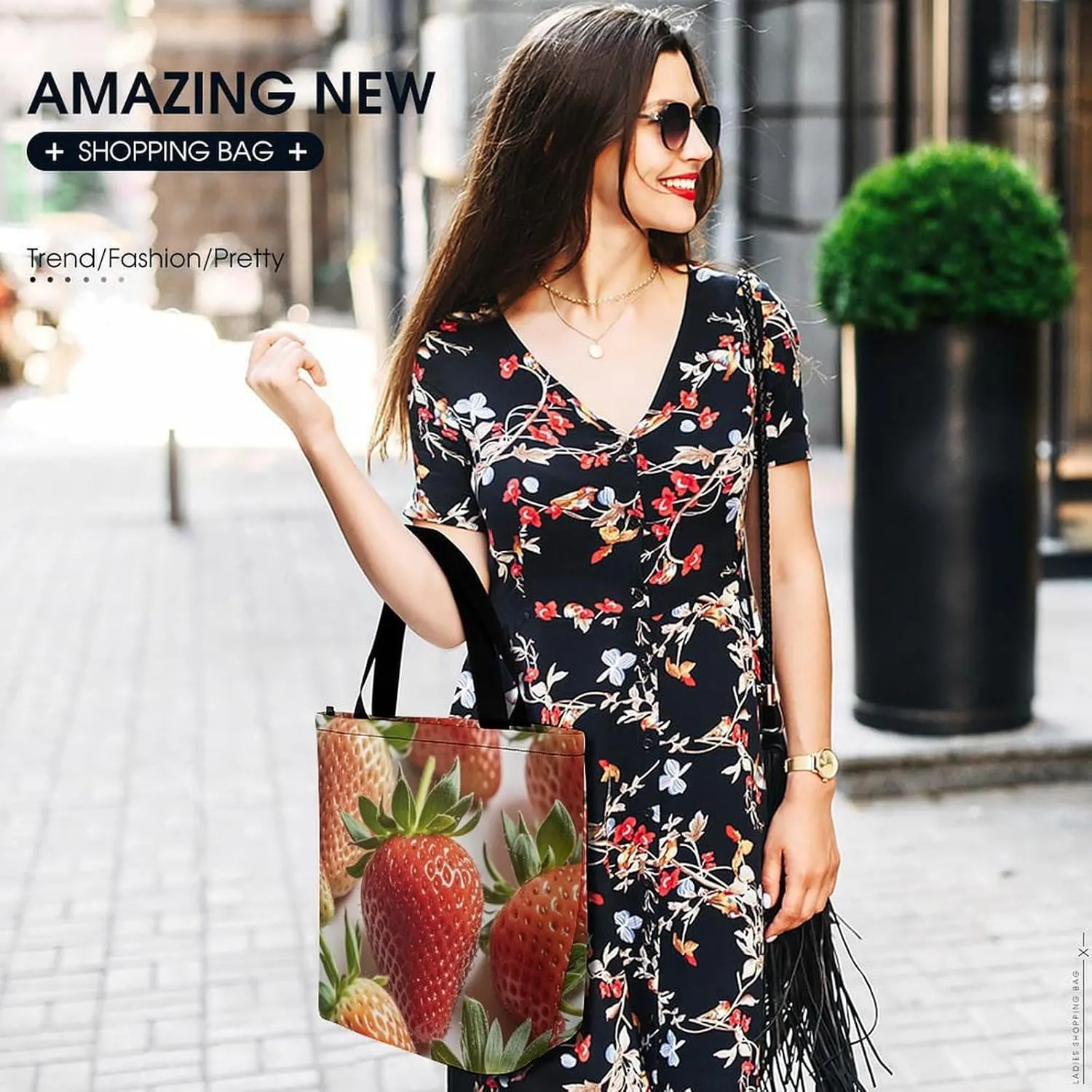 Tote Bag for Women Grocery Bag Winter House Foldable Shopping Bags Reusable Large Tote Bag