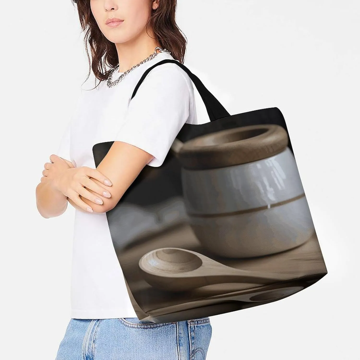 Tote Bag for Women Large Capacity Tote Bags Spherical Handbag Crossbody Bag Shopping Bags Shoulder Bag