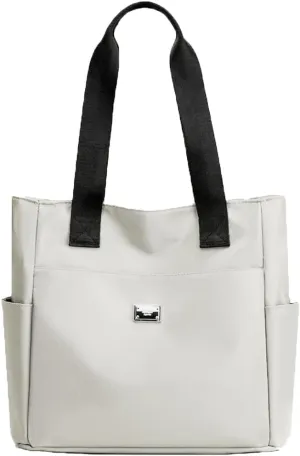 Tote Bag for Women - Nylon Waterproof Stylish Shoulder Handbag for Work, Travel, School 2023