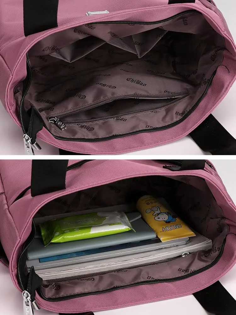 Tote Bag for Women - Nylon Waterproof Stylish Shoulder Handbag for Work, Travel, School 2023