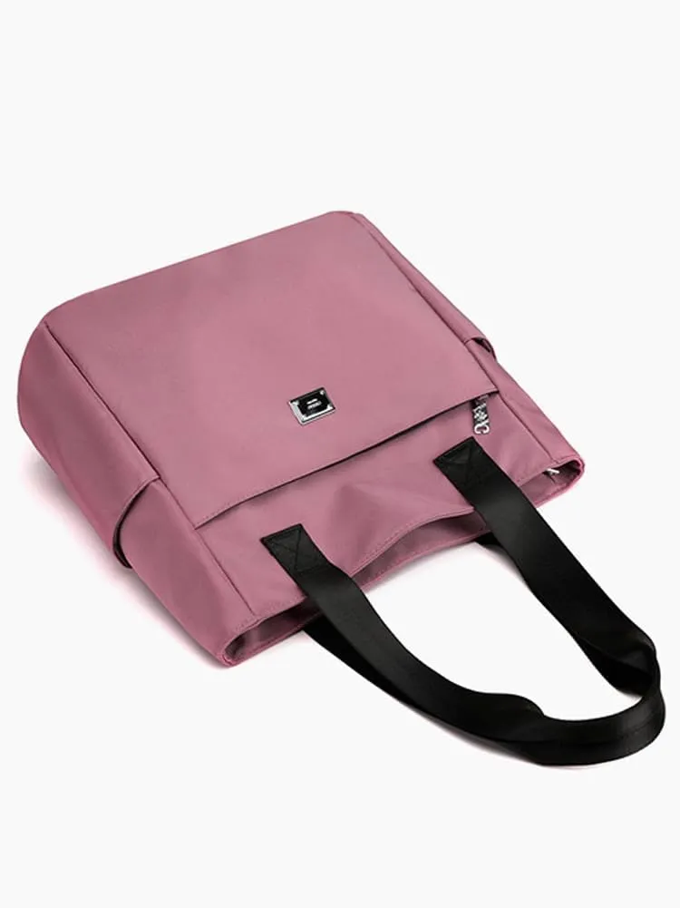 Tote Bag for Women - Nylon Waterproof Stylish Shoulder Handbag for Work, Travel, School 2023
