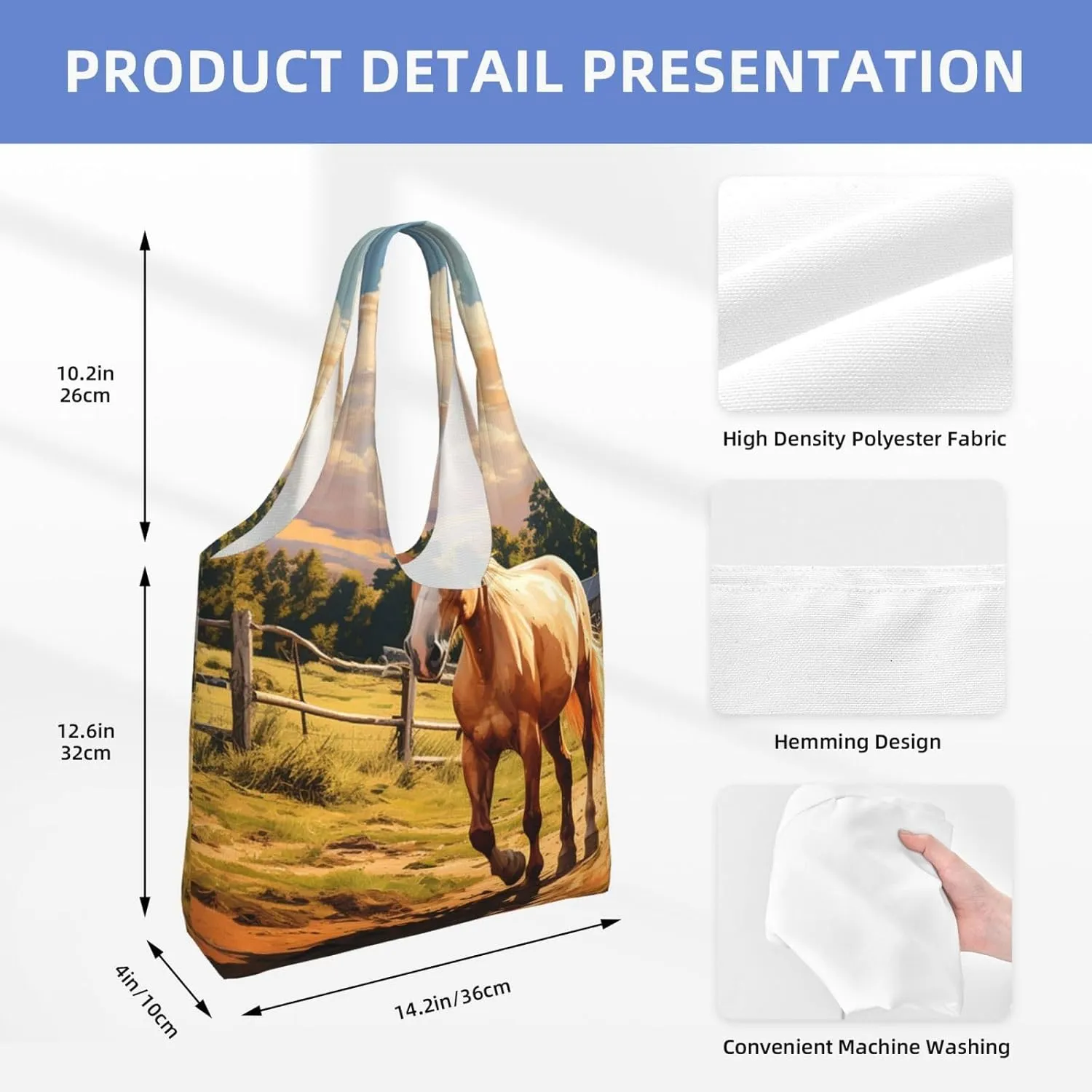 Tote Bag for Women Reusable Grocery Bag Canvas Shopping Bag Ferrets Handbag Foldable Shoulder Bag