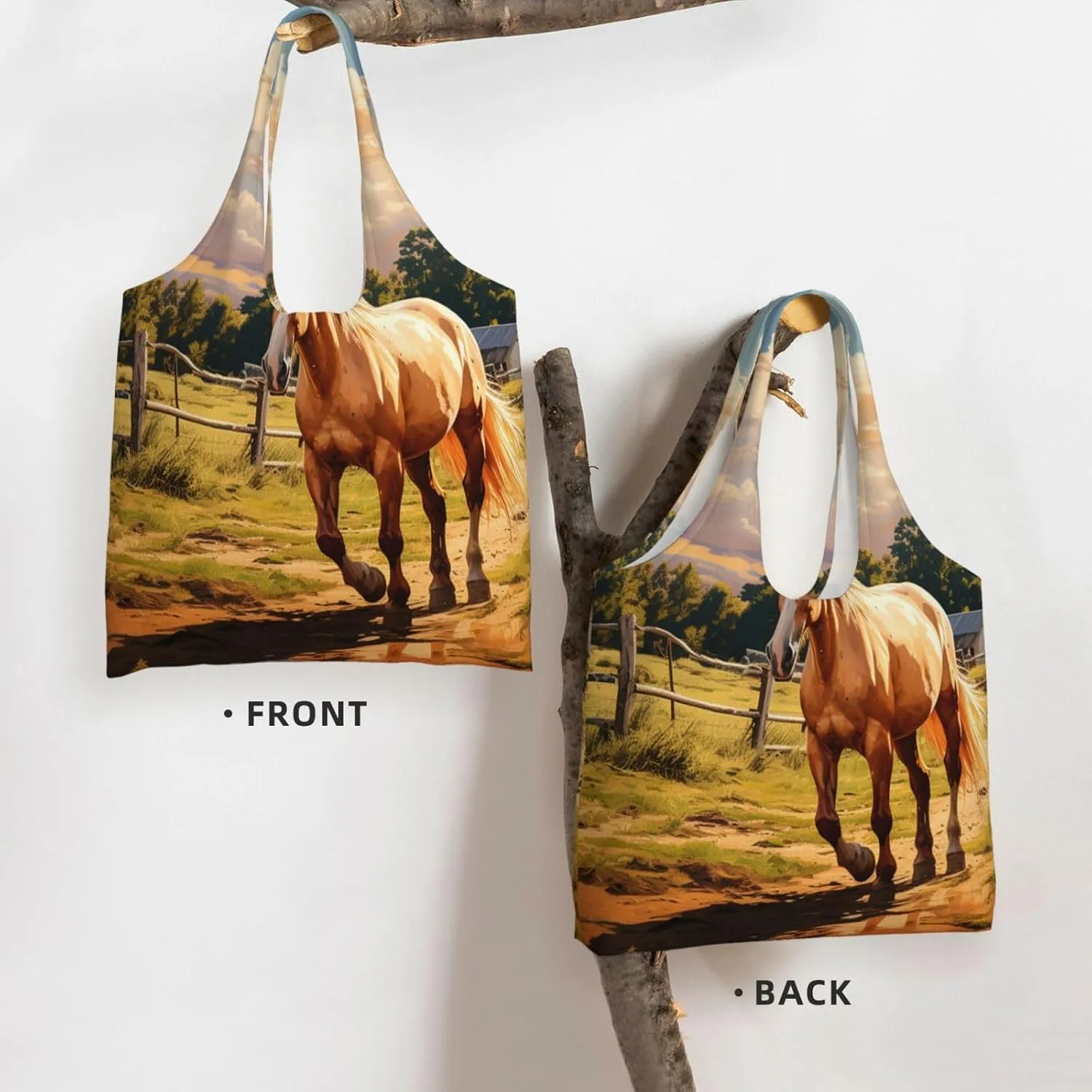 Tote Bag for Women Reusable Grocery Bag Canvas Shopping Bag Ferrets Handbag Foldable Shoulder Bag