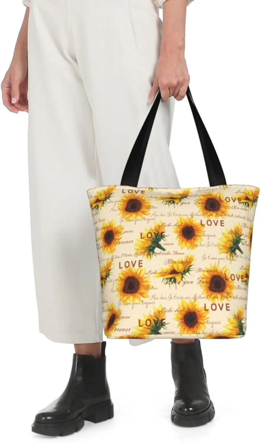 Tote Bag for Women, Reusable Grocery Bags Shopping Bags, Canvas Tote Bag Large Tote Bags for Women
