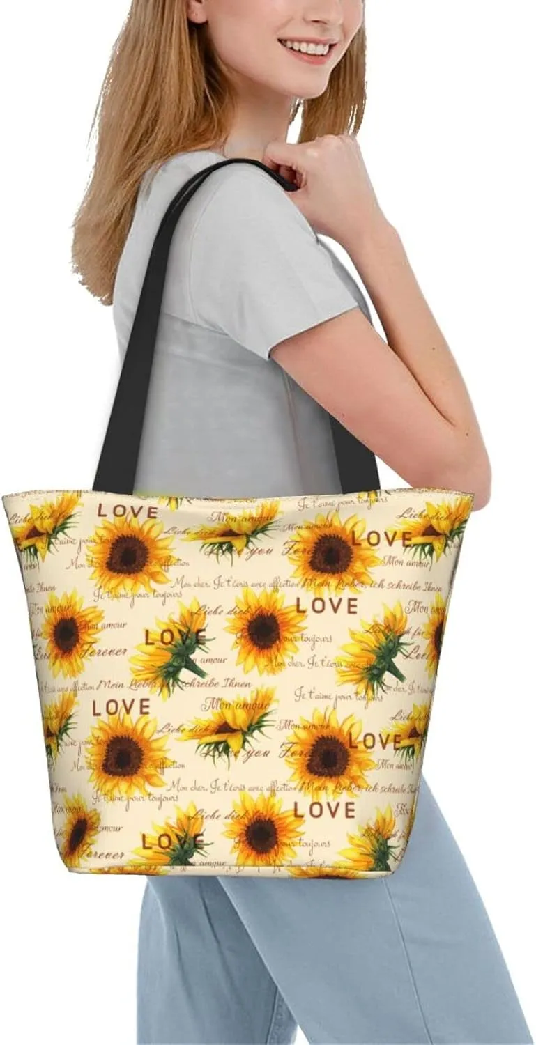 Tote Bag for Women, Reusable Grocery Bags Shopping Bags, Canvas Tote Bag Large Tote Bags for Women
