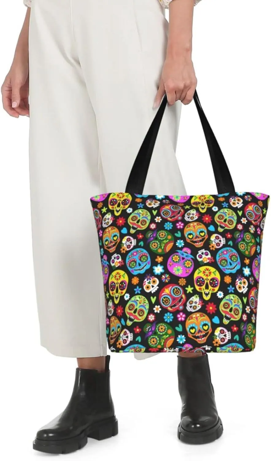 Tote Bag for Women, Reusable Grocery Bags Shopping Bags, Canvas Tote Bag Large Tote Bags for Women