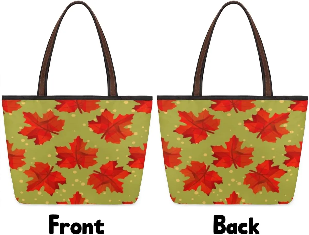 Tote Bag for Women with Zipper Large Capacity Top Handle Casual Shoulder Bag Handbag Reusable Shopping