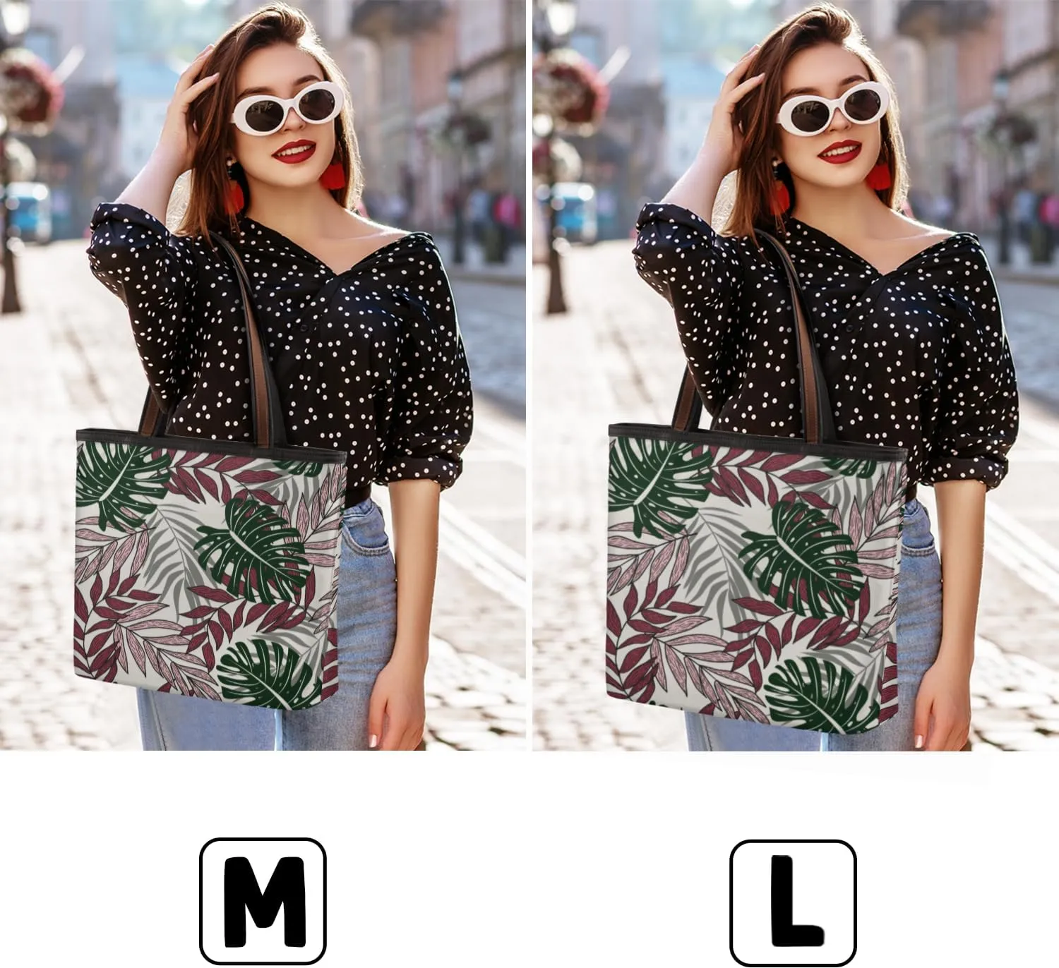 Tote Bag for Women with Zipper Large Capacity Top Handle Casual Shoulder Bag Handbag Reusable Shopping