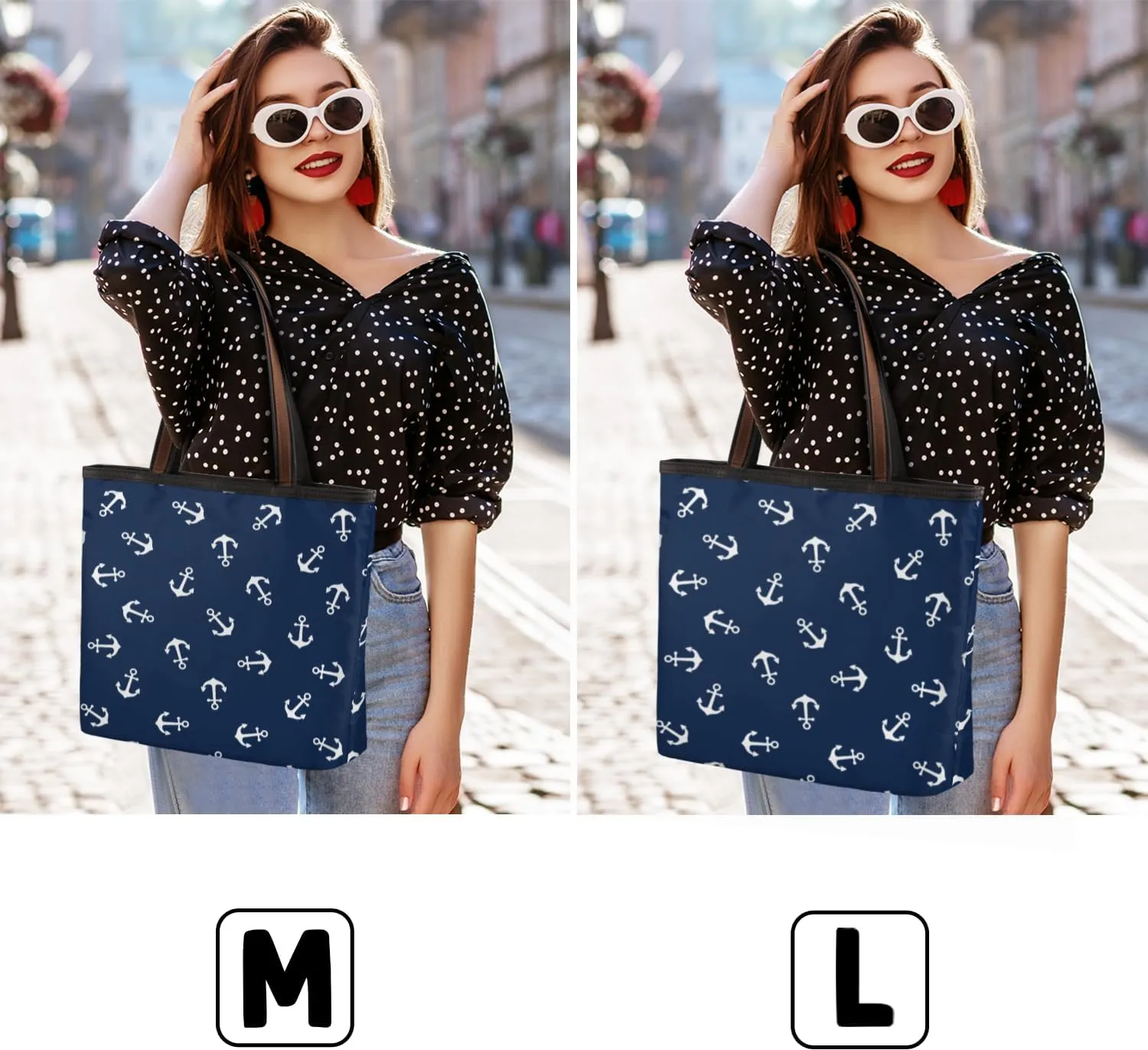 Tote Bag for Women with Zipper Large Capacity Top Handle Casual Shoulder Bag Handbag Reusable Shopping