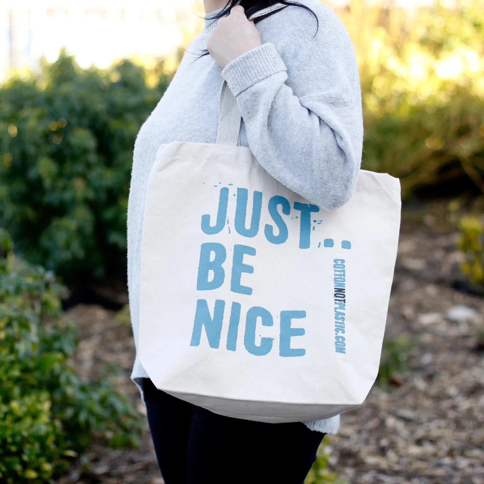 Tote Bag Just Be Nice - choice of 4 colours