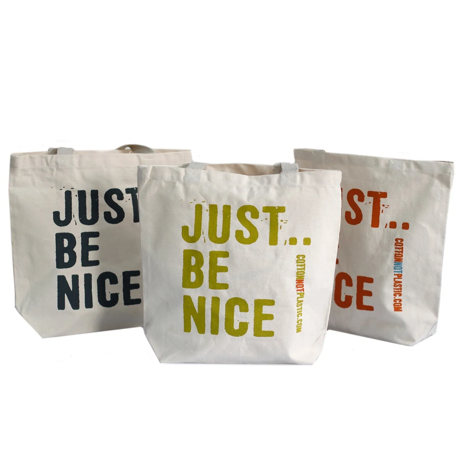 Tote Bag Just Be Nice - choice of 4 colours
