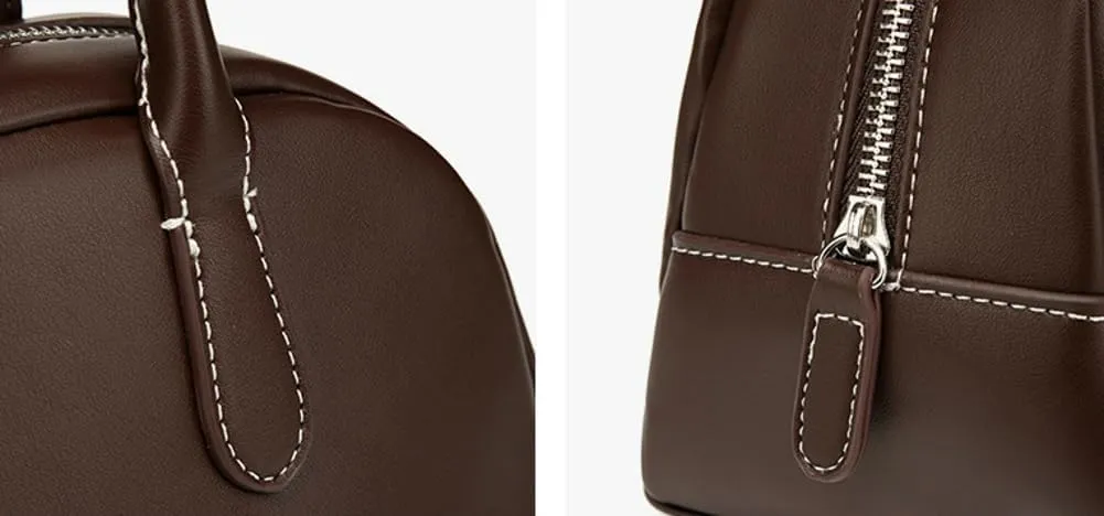 Tote Bags Women PU Leather Vegan Top Handle Bag Hobo Vintage Boston Bag Casual Work Travel Fashionable