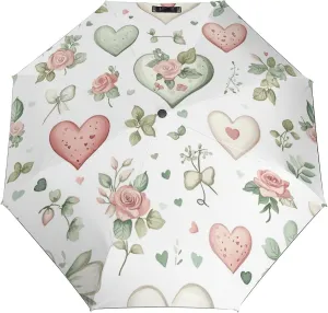 Traditional Chinese Dragon Compact Folding Travel Umbrella Chinoiserie Style Umbrella Auto Open Close Windproof & Rainproof Umbrella Umbrella for Adults