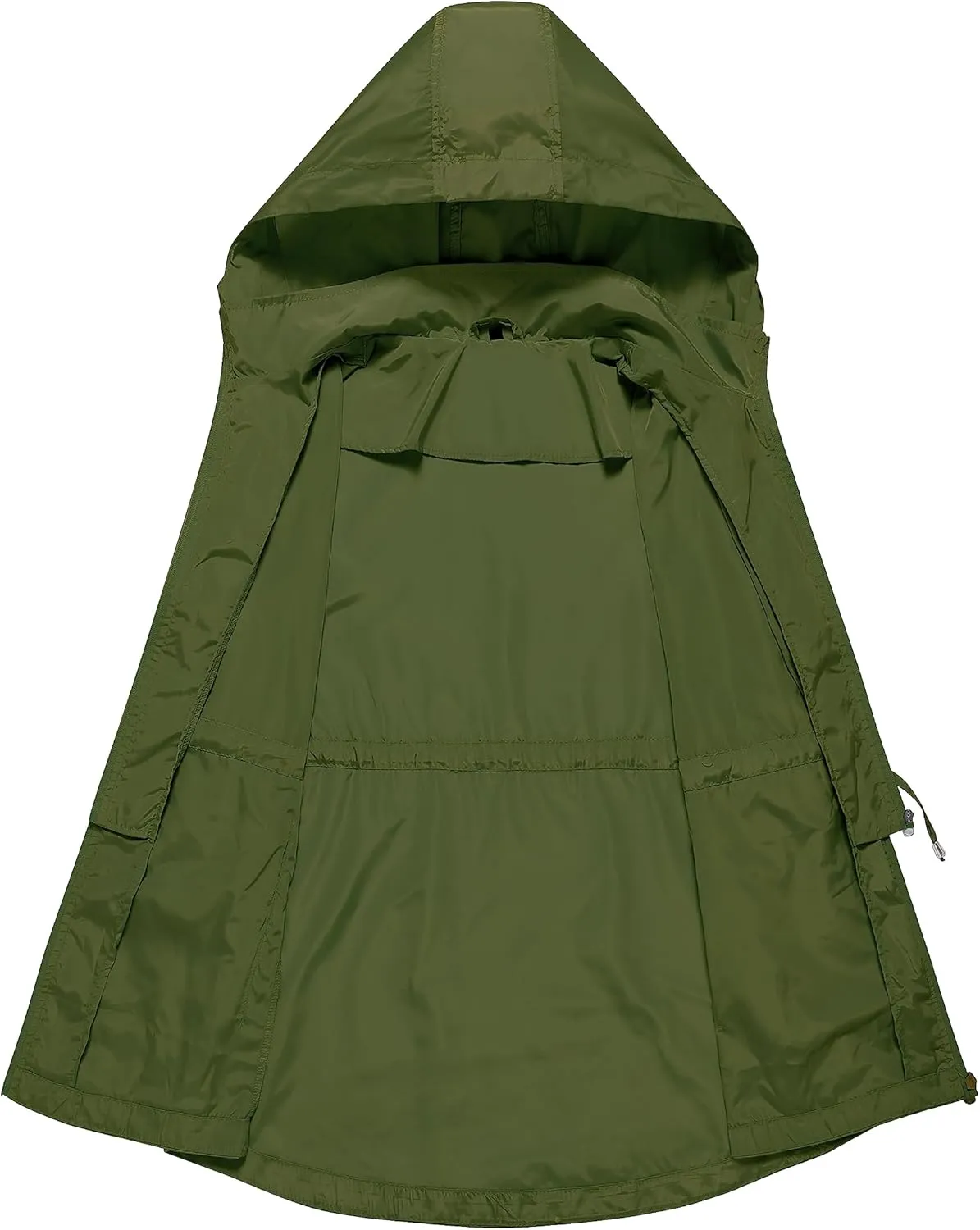 TRATENBY Rain-Jacket Women-Waterproof Lightweight-Packable Hood-Raincoat — Travel Windbreaker Coat in A Pouch Polka Dot