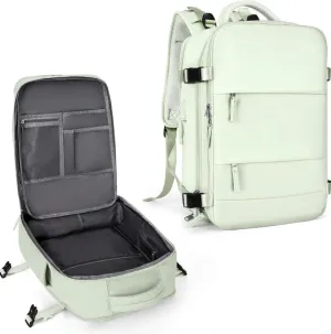 Travel Backpack, Durable, Lightweight, Multiple Compartments (Mint Green), Large
