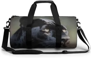 Travel Duffel Bag for Men And Women,Animal Panther Waterproof Sports Fitness Bag Portable Travel Duffel Bag