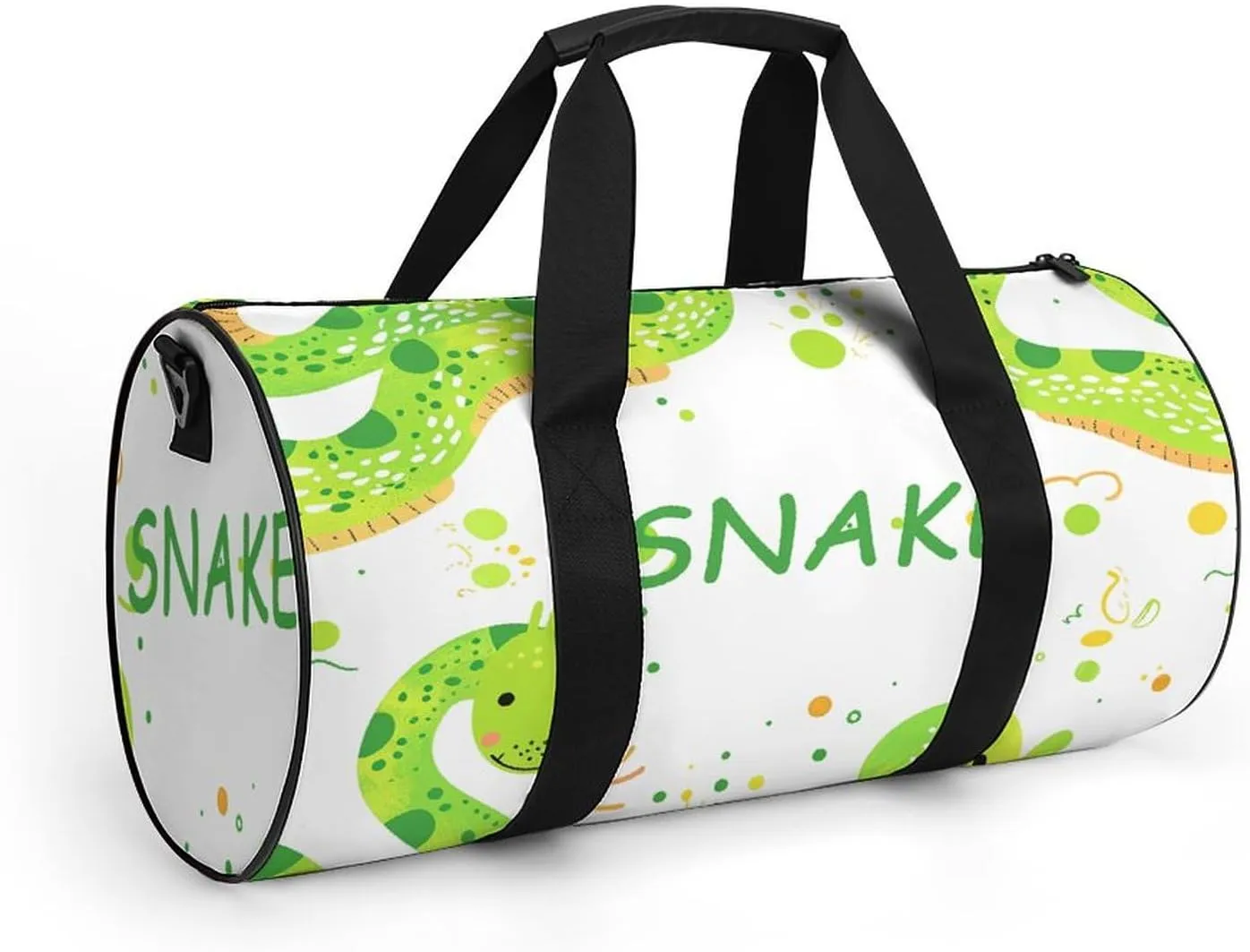 Travel Duffel Bag for Men And Women,Cartoon Snake Pattern Waterproof Sports Fitness Bag Portable Travel Duffel Bag