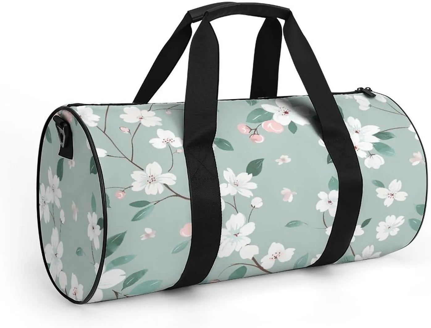 Travel Duffel Bag for Men And Women,Green Tree Pattern Waterproof Sports Fitness Bag Portable Travel Duffel Bag