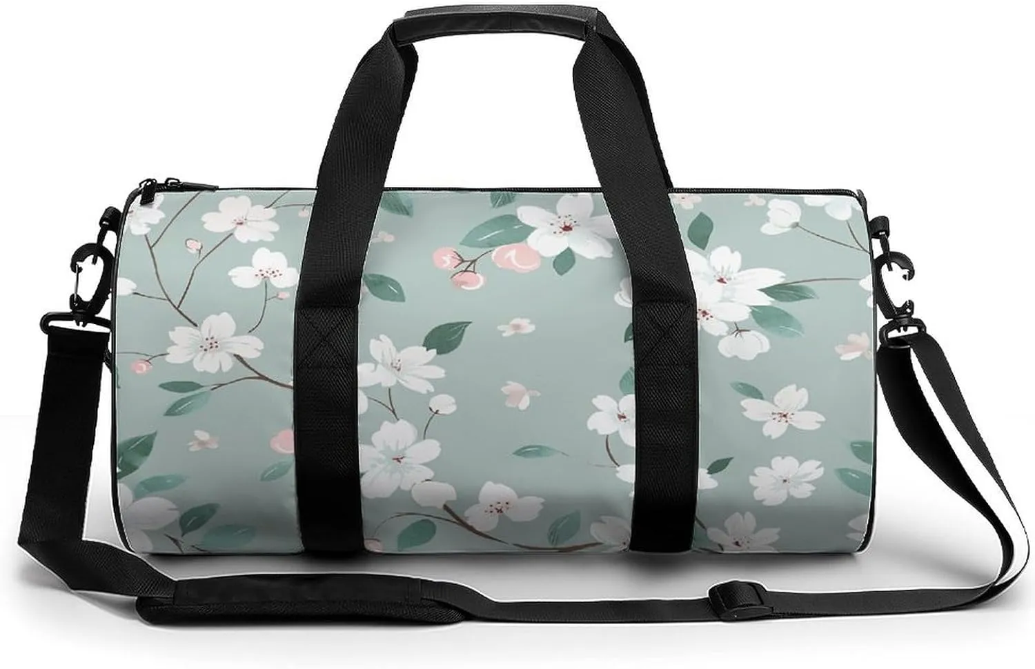 Travel Duffel Bag for Men And Women,Green Tree Pattern Waterproof Sports Fitness Bag Portable Travel Duffel Bag