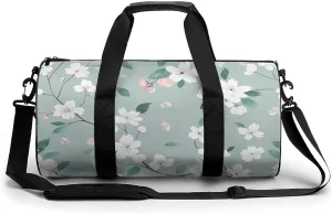 Travel Duffel Bag for Men And Women,Green Tree Pattern Waterproof Sports Fitness Bag Portable Travel Duffel Bag