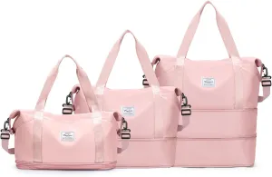 Travel Duffel Bag, Sports Tote Gym Bag, Shoulder Weekender Overnight Bag for Women