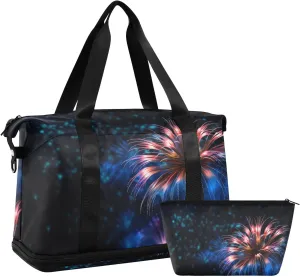 Travel Duffel Gym Sports Luggage Bag Expandable Large Capacity Flower Myth Sports Bag for Women and Men