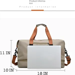 Travel Duffle Bag Waterproof Weekender Bag Carry On Tote Bags for Women, Duffel Bag Sport Gym Bag for Men Women Hospital Bag for Delivery Overnight Bag Luggage Bag (black)