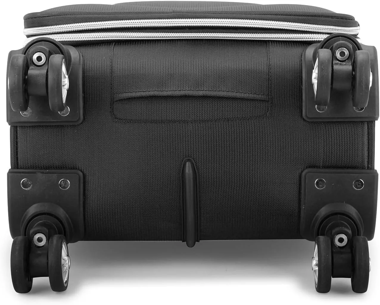 Traveler's Choice Lares Softside Expandable Luggage with Spinner Wheels, Black, 2 Piece Luggage Set