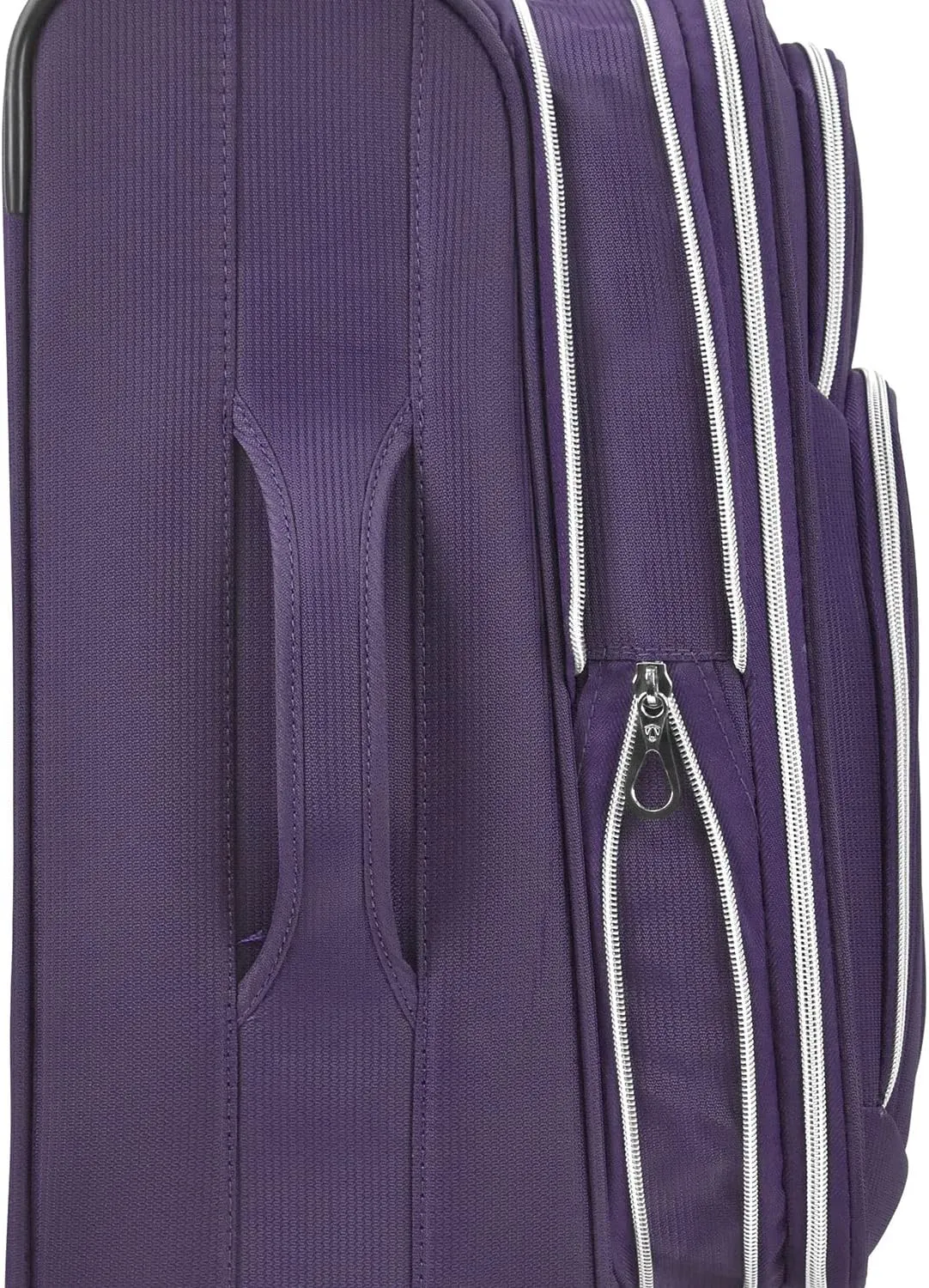 Traveler's Choice Lares Softside Expandable Luggage with Spinner Wheels, Purple, Carry-On 22-Inch