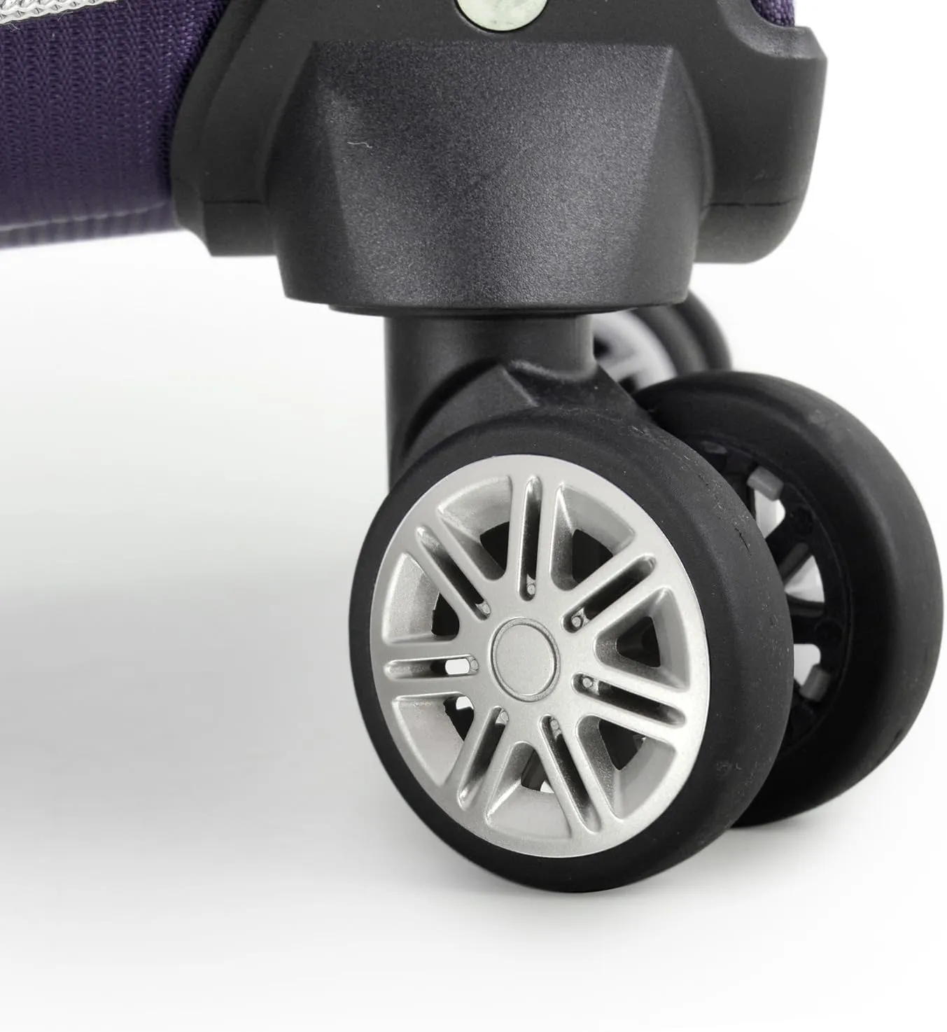 Traveler's Choice Lares Softside Expandable Luggage with Spinner Wheels, Purple, Carry-On 22-Inch