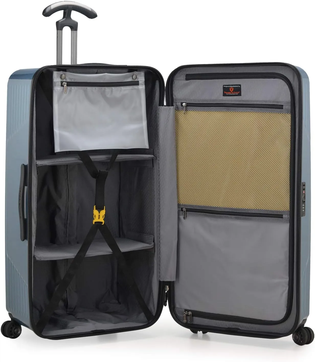 Traveler's Choice Ultimax 30" Hardside Spinner Trunk Luggage,Expandable, Teal