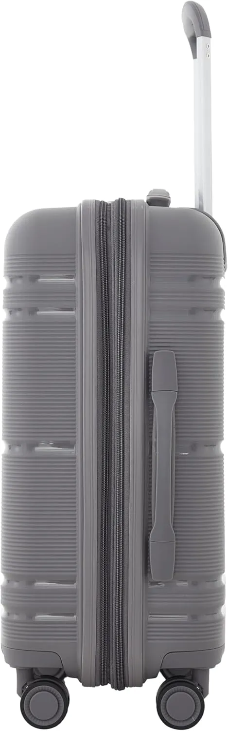 Travelers Club Astralnaut Hardside Expandable Spinner Luggage, Quiet Shade, 20" Carry-On