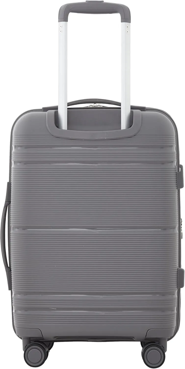 Travelers Club Astralnaut Hardside Expandable Spinner Luggage, Quiet Shade, 20" Carry-On