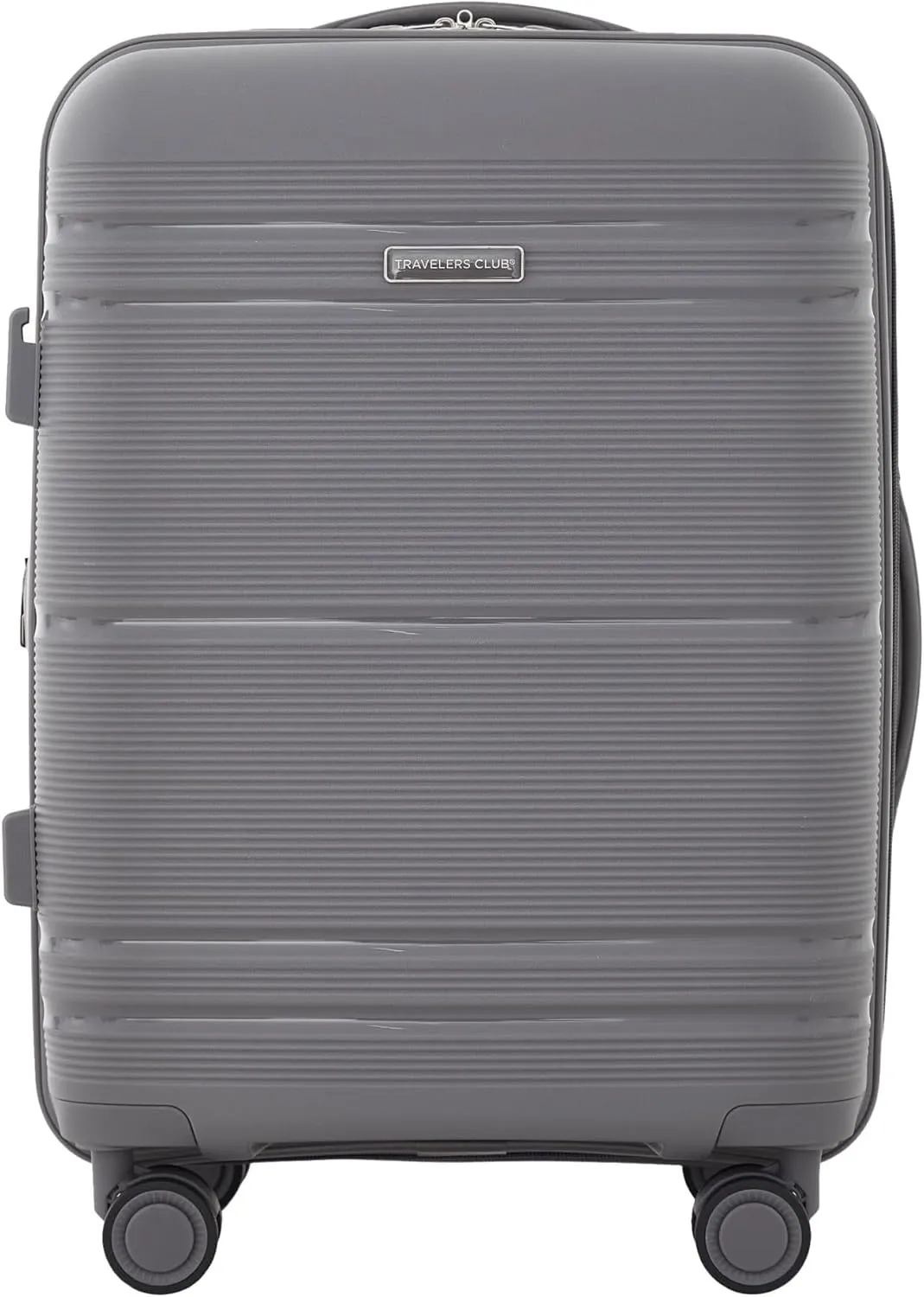 Travelers Club Astralnaut Hardside Expandable Spinner Luggage, Quiet Shade, 20" Carry-On