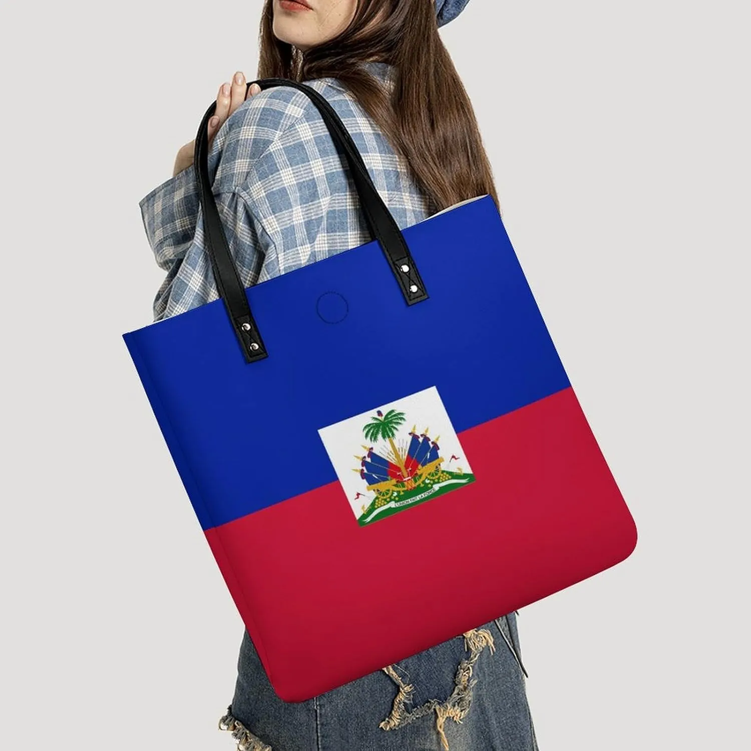 Trendy Cook Lslands Flag Women's Shoulder Bag Stylish Tote Handbag for Work and Travel Use