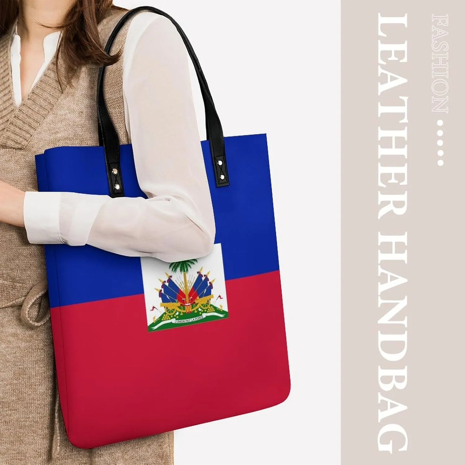 Trendy Cook Lslands Flag Women's Shoulder Bag Stylish Tote Handbag for Work and Travel Use