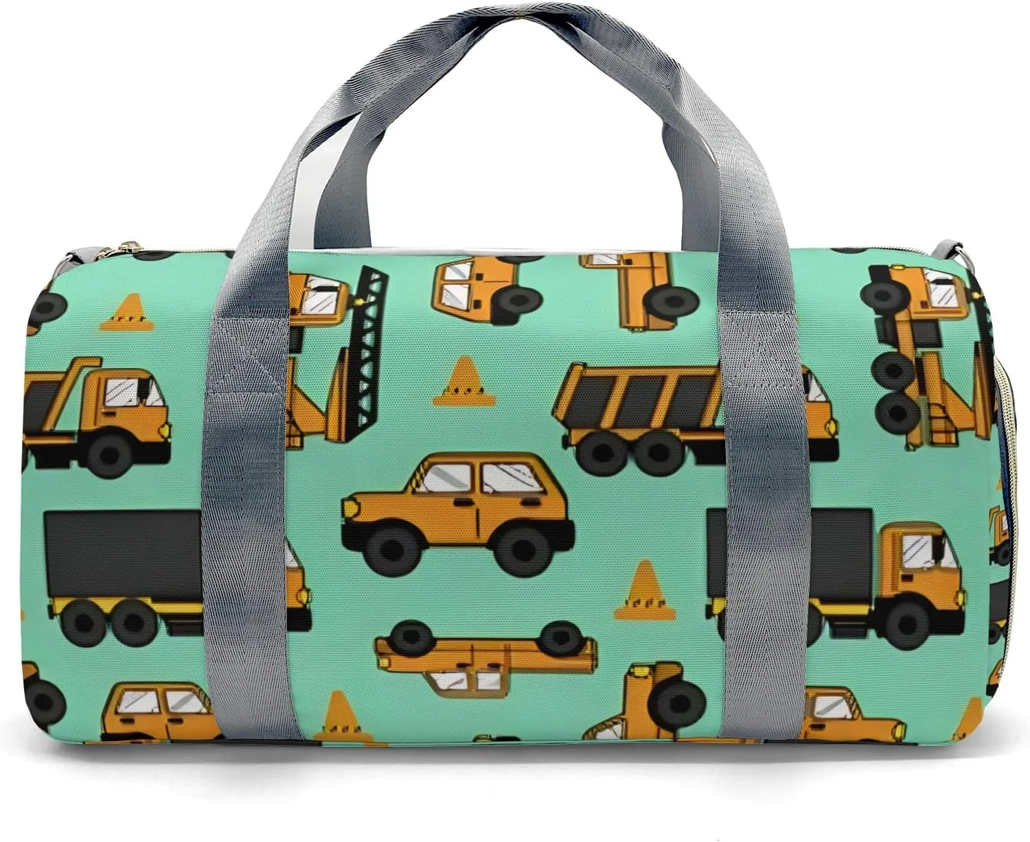 Truck Personalized Gym Dance Bag for Girls Boys,Custom Name Sport Duffel Bag Weekender Bags Carry On Travel Duffel Bag