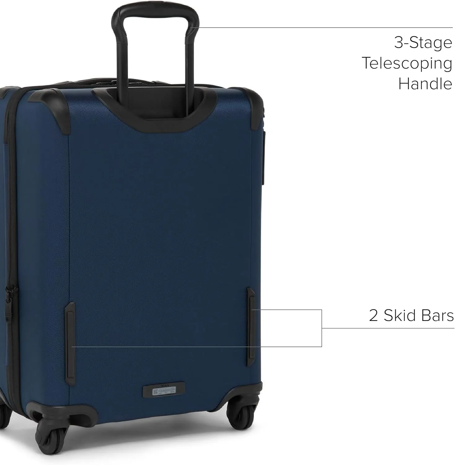 TUMI - Aerotour 4 Wheel Expandable Luggage - Men's and Women's Business and Leisure Travel Suitcase - 21.75" Continental Expandable Carry-On, Navy
