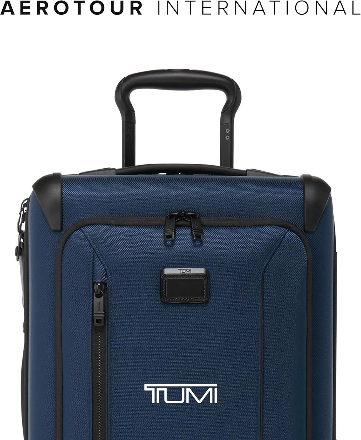 TUMI - Aerotour 4 Wheel Expandable Luggage - Men's and Women's Business and Leisure Travel Suitcase - 21.75" International Expandable Carry-On, Navy