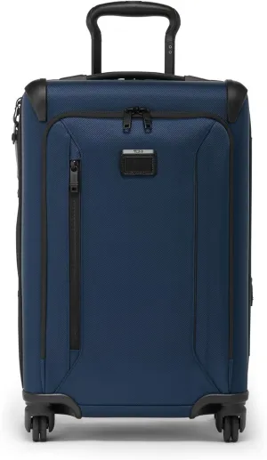 TUMI - Aerotour 4 Wheel Expandable Luggage - Men's and Women's Business and Leisure Travel Suitcase - 21.75" International Expandable Carry-On, Navy