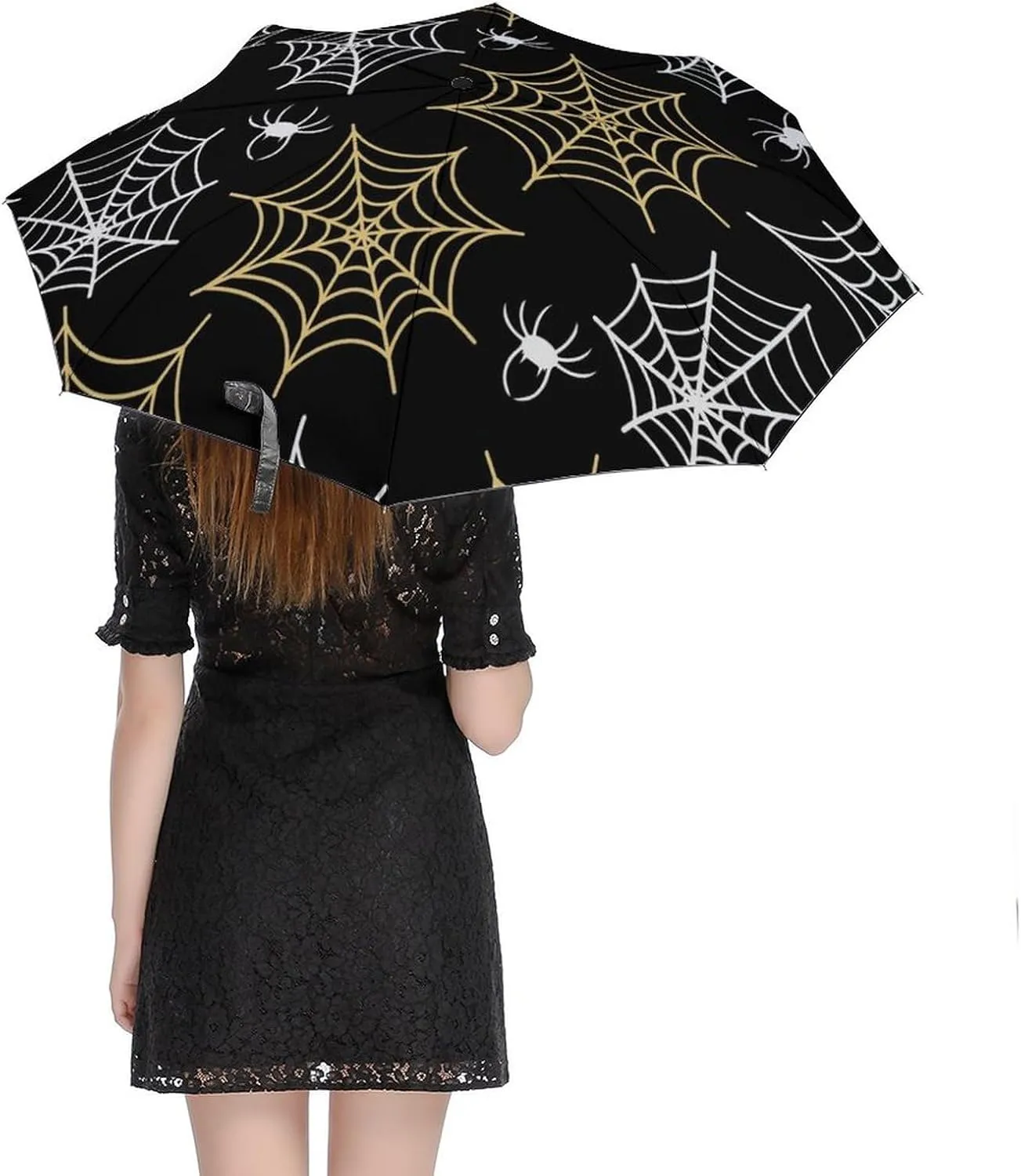 Umbrella Compact Folding Wooded Hunting Travel Umbrella Auto Open And Close for Windproof, Rainproof